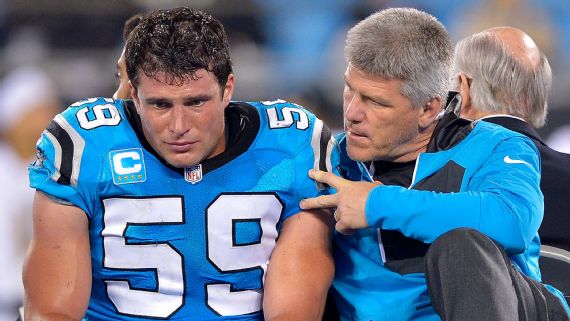 Luke Kuechly sigue en protocolo de conmoción, no jugará contra San Diego