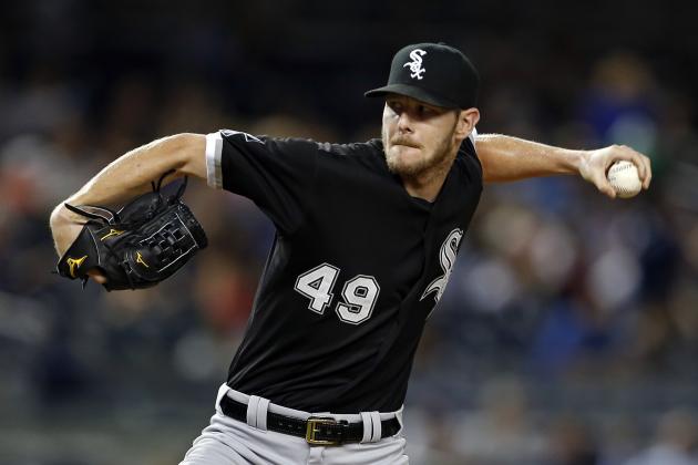 Chris Sale, cambió el color de sus medias