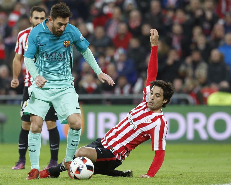 Barcelona debe remontarle al peligroso Athletic para avanzar en Copa del Rey