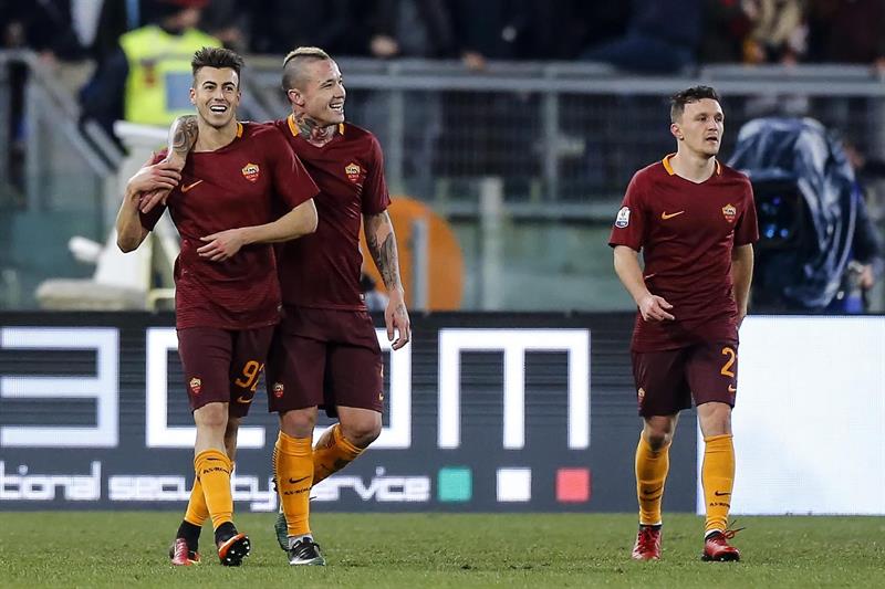 Roma golea a placer a la Sampdoria y se encamina en la Copa Italia