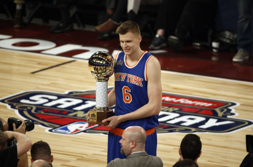 Kristaps Porzingis se lleva el concurso de habilidades