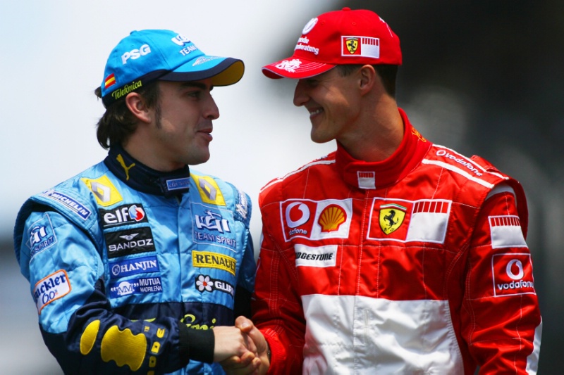 Schumacher vs Alonso: Recordando una epica batalla librada hace 12 años