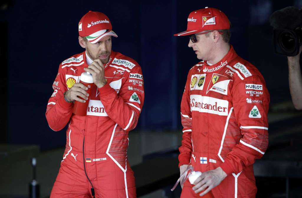 Pole Position para Sebastian Vettel y doblete para Ferrari