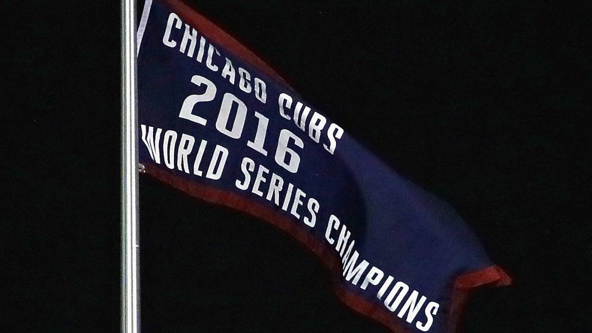 Cubs alzaron el banderín de campeones en Wrigley Field