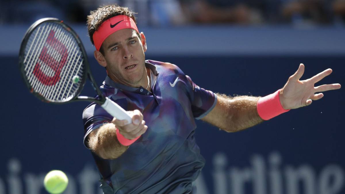 Del Potro tiene en la mira a su próximo rival, Rafael Nadal