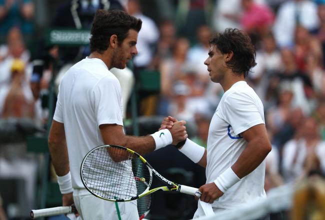 Últimos enfrentamientos entre Nadal y Del Potro