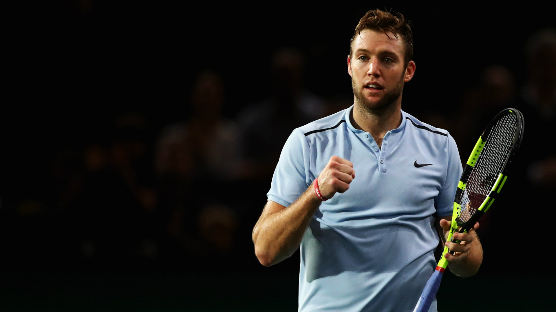 El tenis estadounidense celebra la victoria de Jack Sock en París