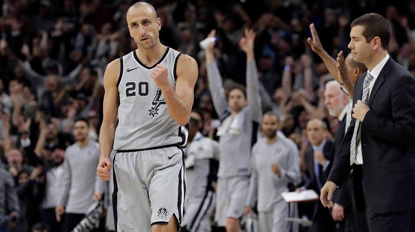 Manu Ginóbili continúa haciendo historia en los Spurs