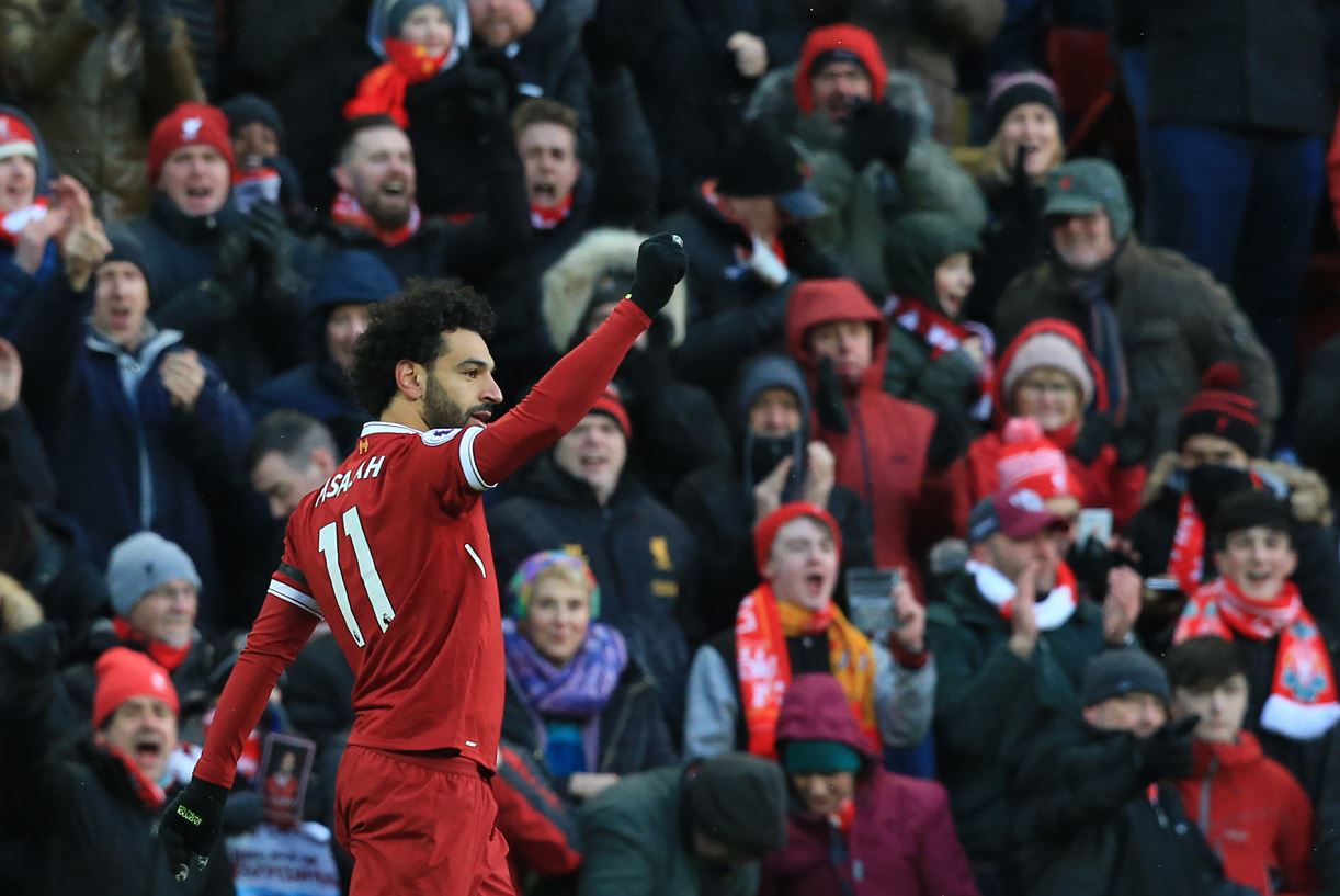 La furia de Mohamed Salah: anotó cuatro goles en el triunfo del Liverpool