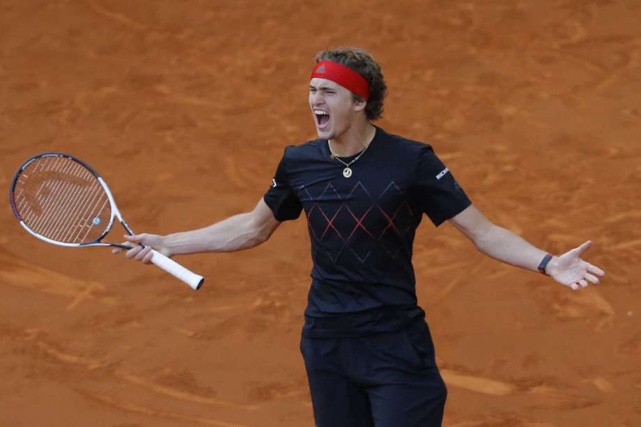 Zverev gritó campeón en Madrid luego de vencer a Thiem