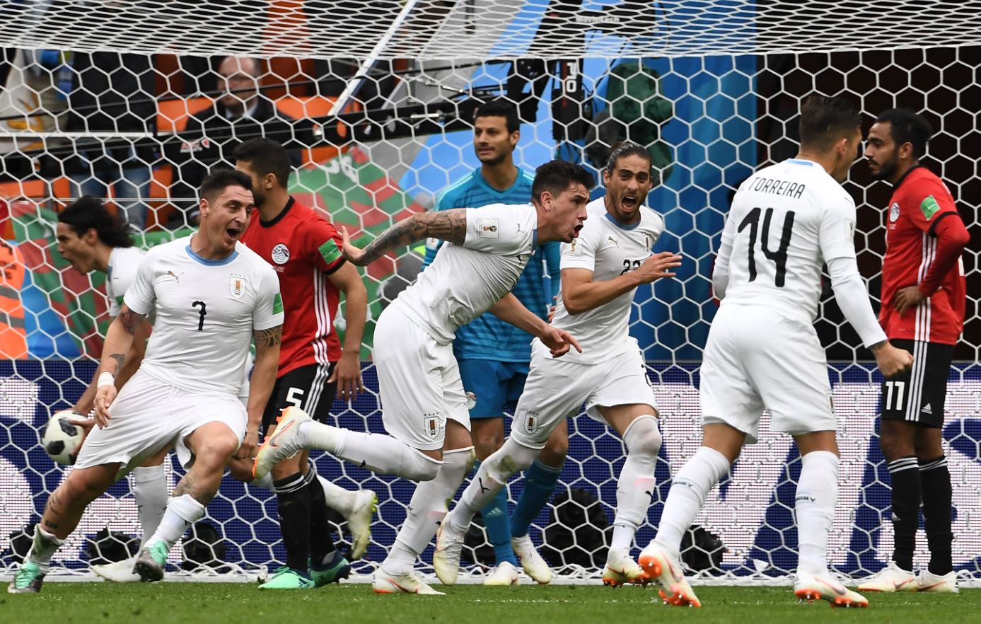 Uruguay venció a Egipto con gol de Giménez