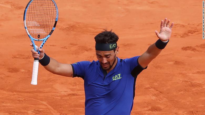 Fognini superó a Nadal en Monte-Carlo y jugará la final