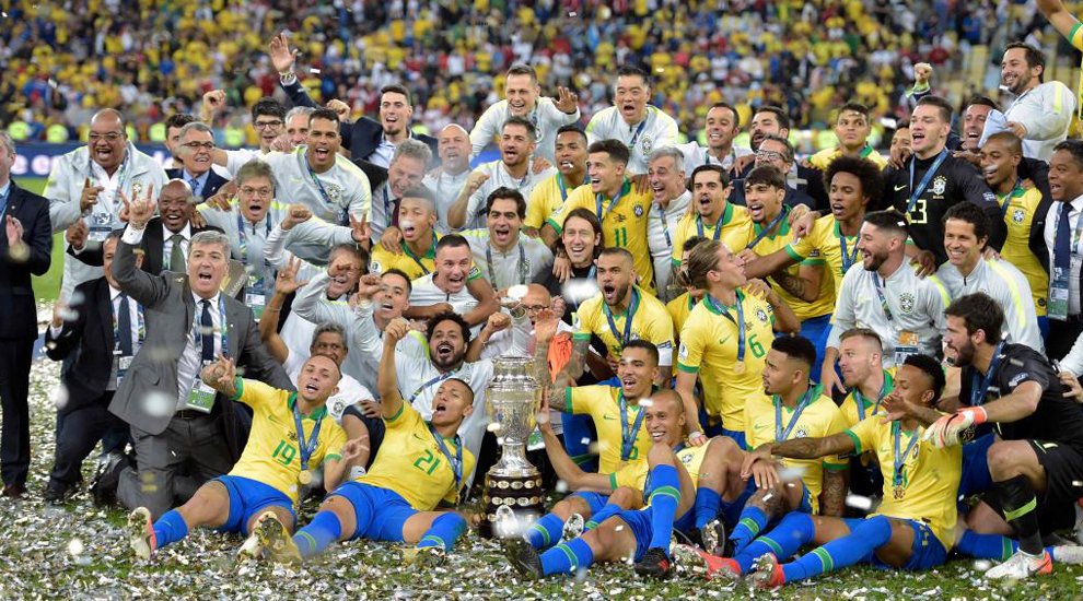 El top 5 del Brasil campeón de la Copa América