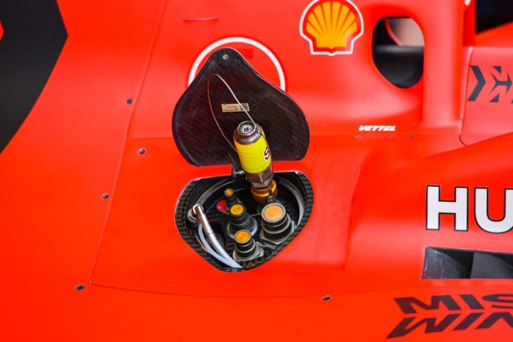 La FIA incautó piezas del Ferrari, Alfa Romeo y presuntamente de Red Bull para analizar el consumo de combustible.