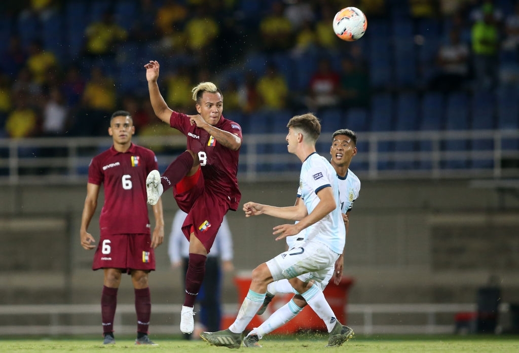 Christhian Rivas, mediocampista de la Vinotinto. 