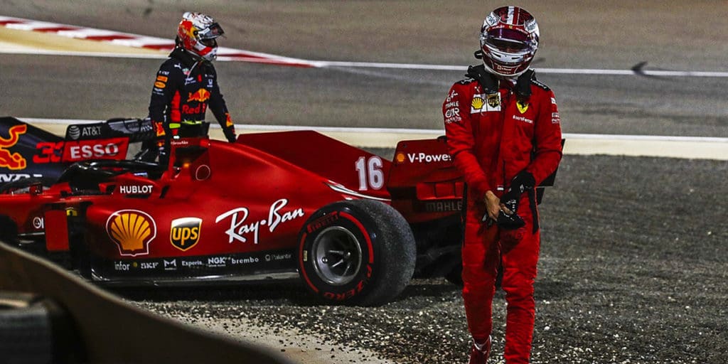 Max Verstappen y Charles Leclerc