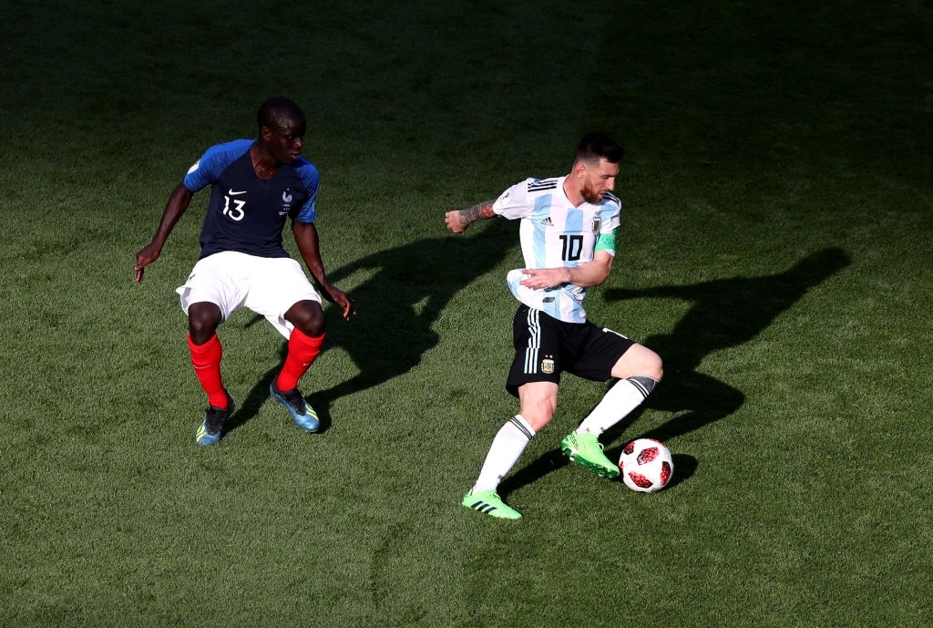 La marca de Kanté sobre Messi