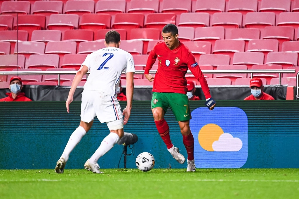 Cristiano Ronaldo en el Francia vs Portugal por la Nations League