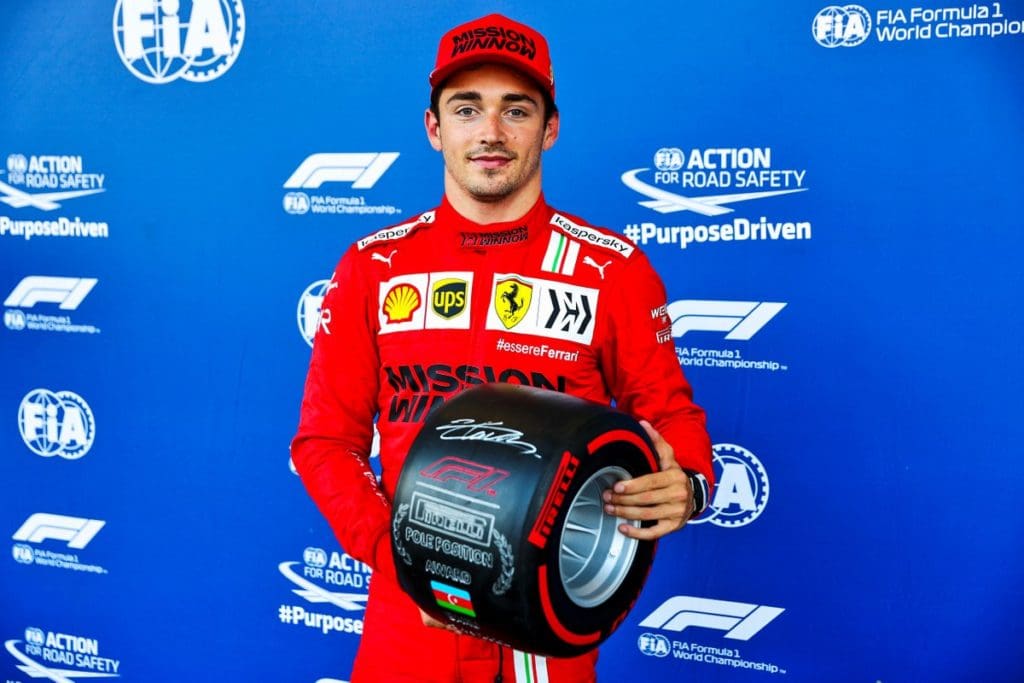 Charles Leclerc - Poleman en Bakú