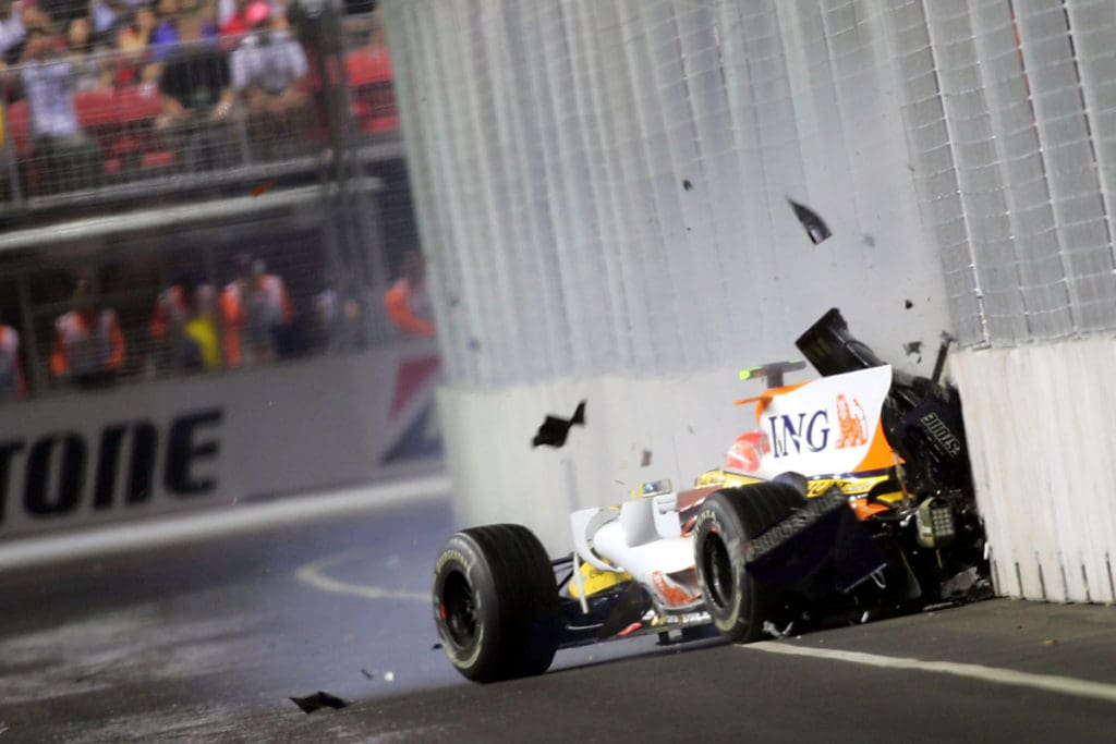 El famoso Crashgate de Flavio Briatore y Nelson Piquet jr del GP de Singapur de 2008