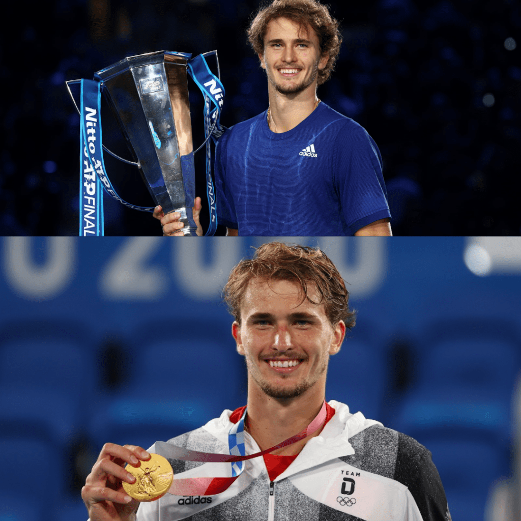 Zverev, ganador de las ATP Finals y los Juegos Olímpicos.