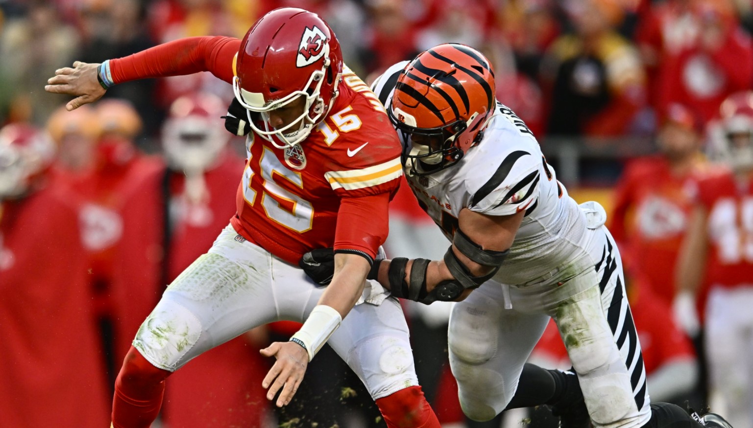 Patrick Mahomes no pudo con la horda de bengalíes y Cincinnati avanza al Super Bowl LVI