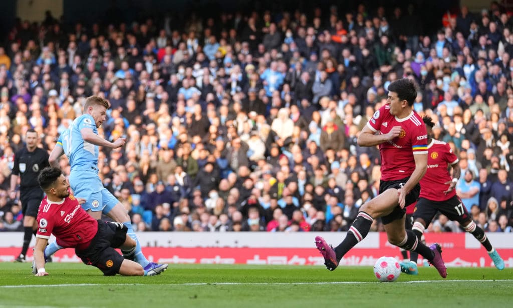 Kevin de Bruyne resultó el más destacado del triunfo del Manchester City sobre United