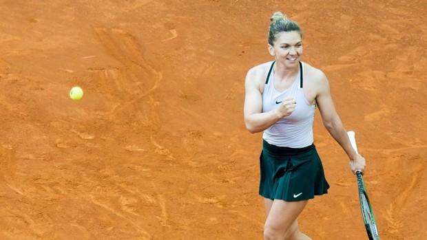 Simona Halep en el Mutua Madrid Open