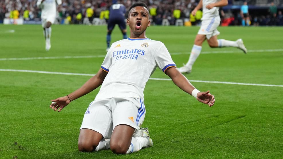 El festejo de Rodrygo