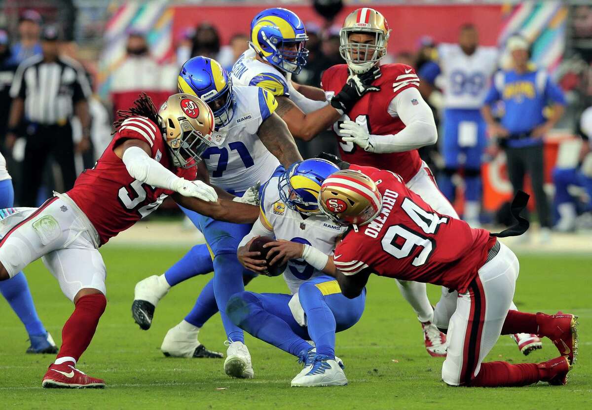 Matthew Stafford fue capturado siete veces: la defensiva de los 49ers aplastó a los Rams