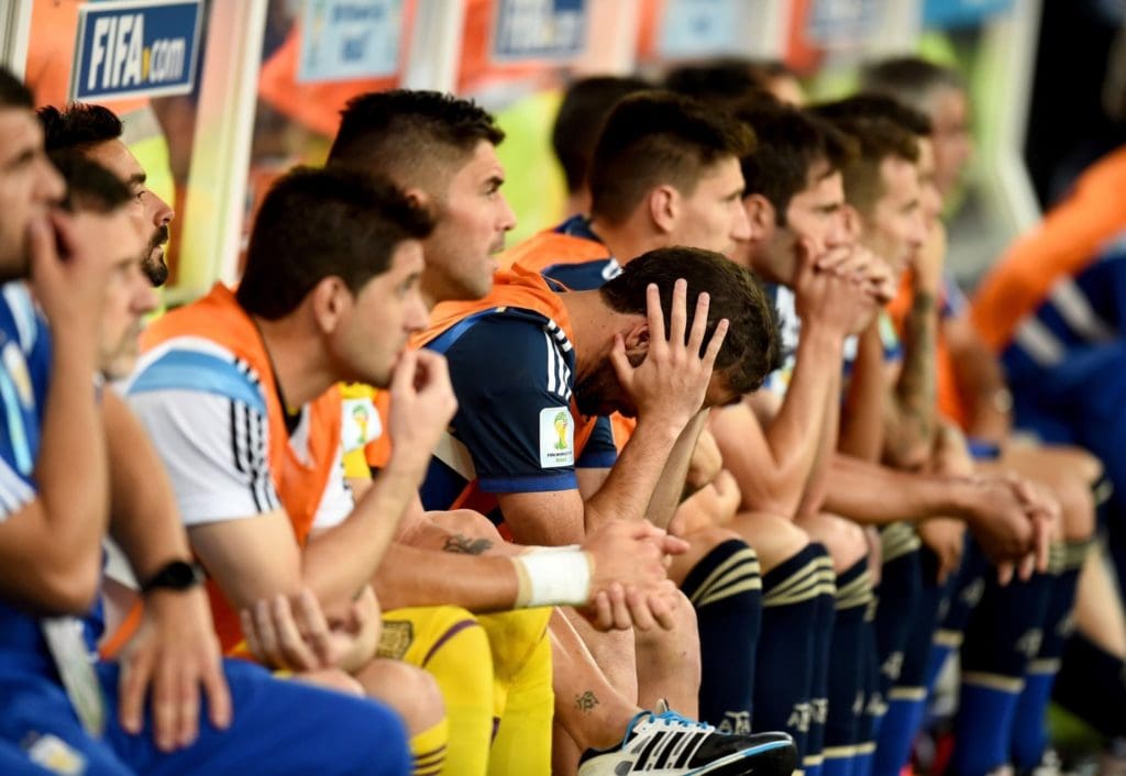 Gonzalo Higuaín en la final de Brasil 2014