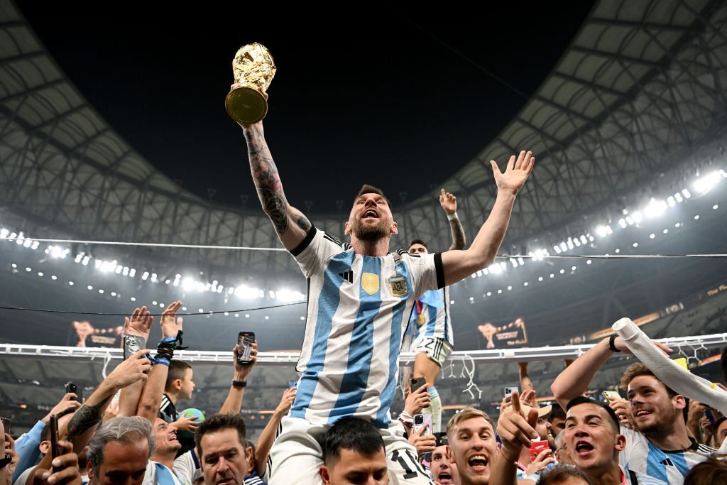 Leo Messi, autor de siete goles y diez asistencias con Argentina