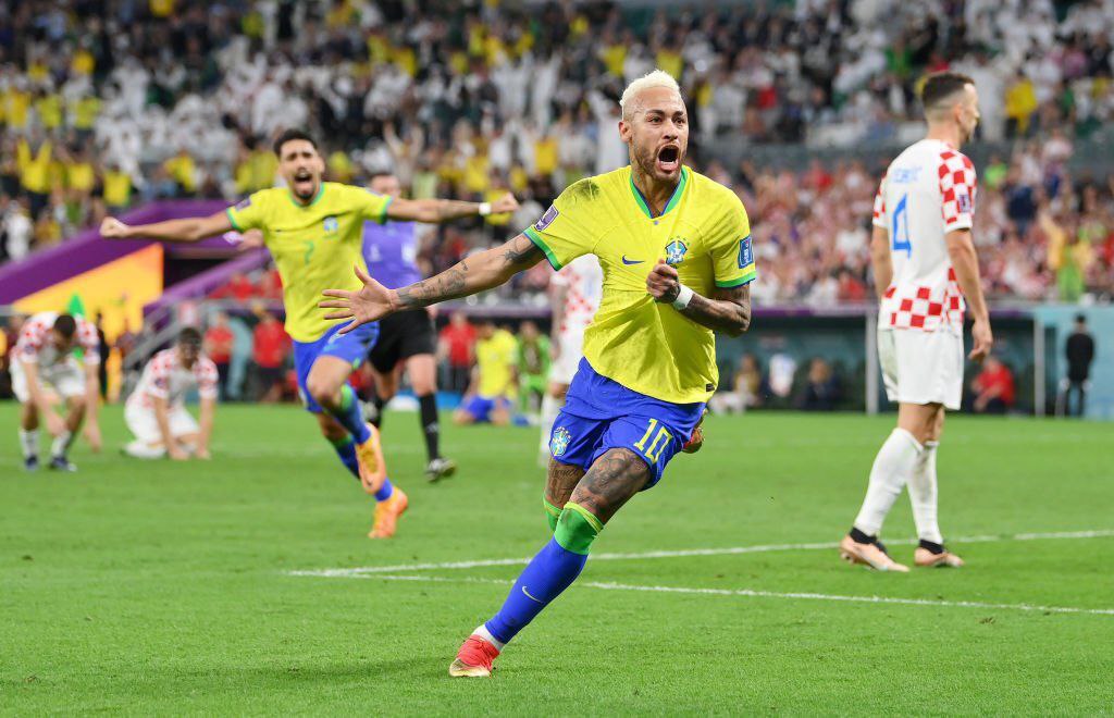 Neymar con su golazo para abrir el marcador