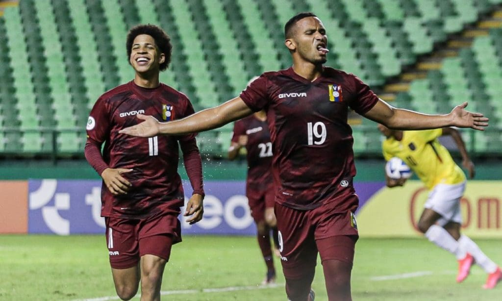 David Martínez y Brayan Alcócer, dos de las figuras de la Vinotinto en el Sudamericano sub 20 2023