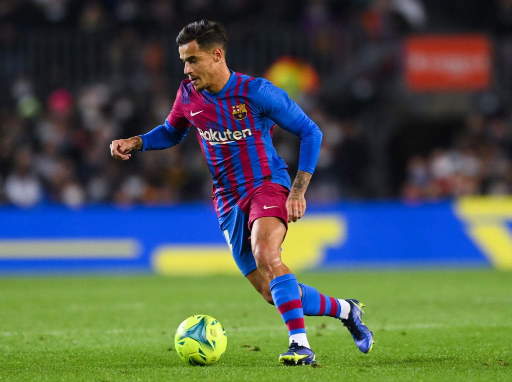 Coutinho jugando con el Barcelona.