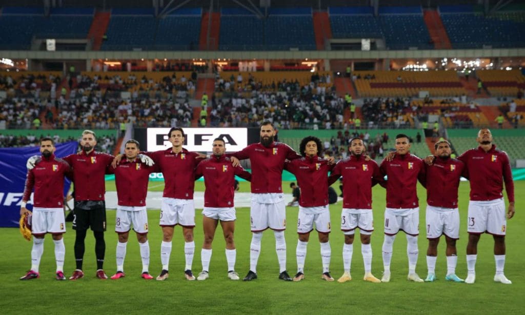 Venezuela antes del partido vs Arabia Saudí. Foto: FVF