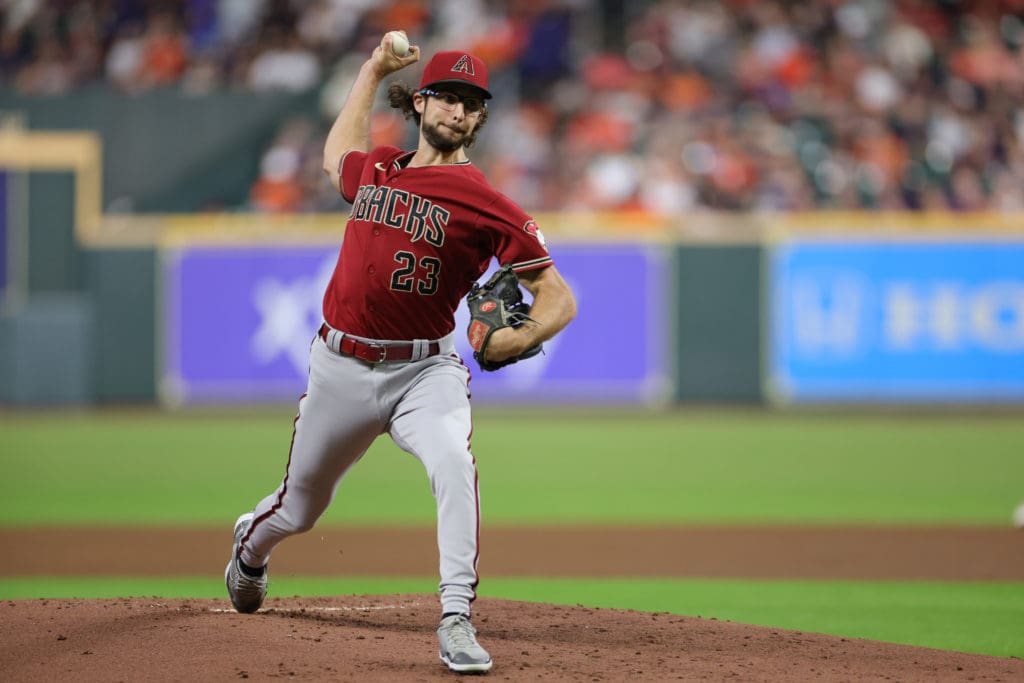 Zac Gallen, lanzador de los Diamondbacks de la MLB.