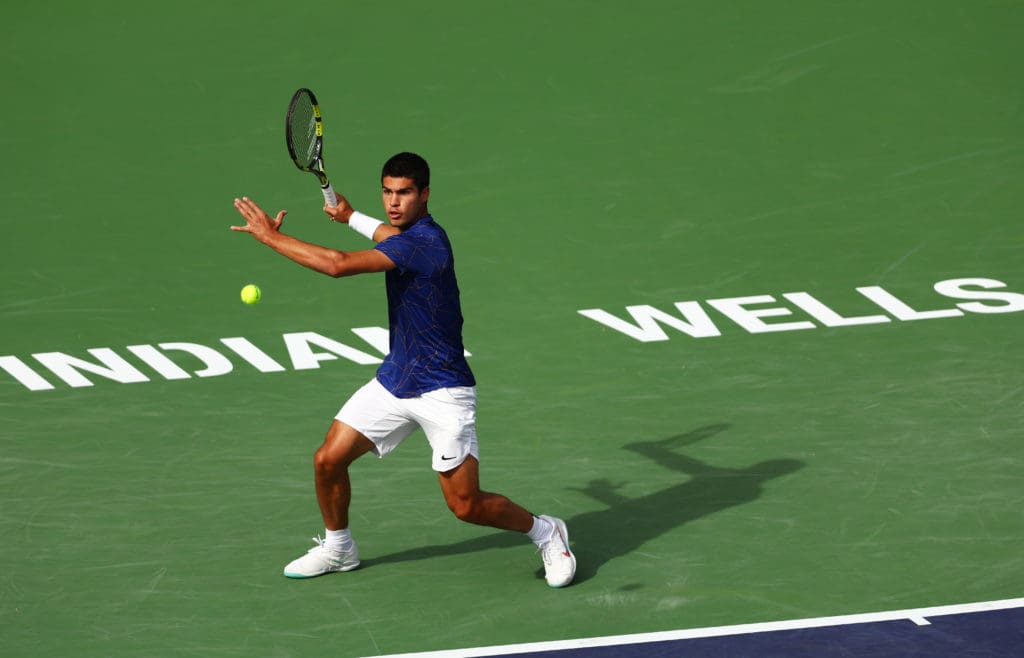 Carlos Alcaraz en la edición de Indian Wells 2022.