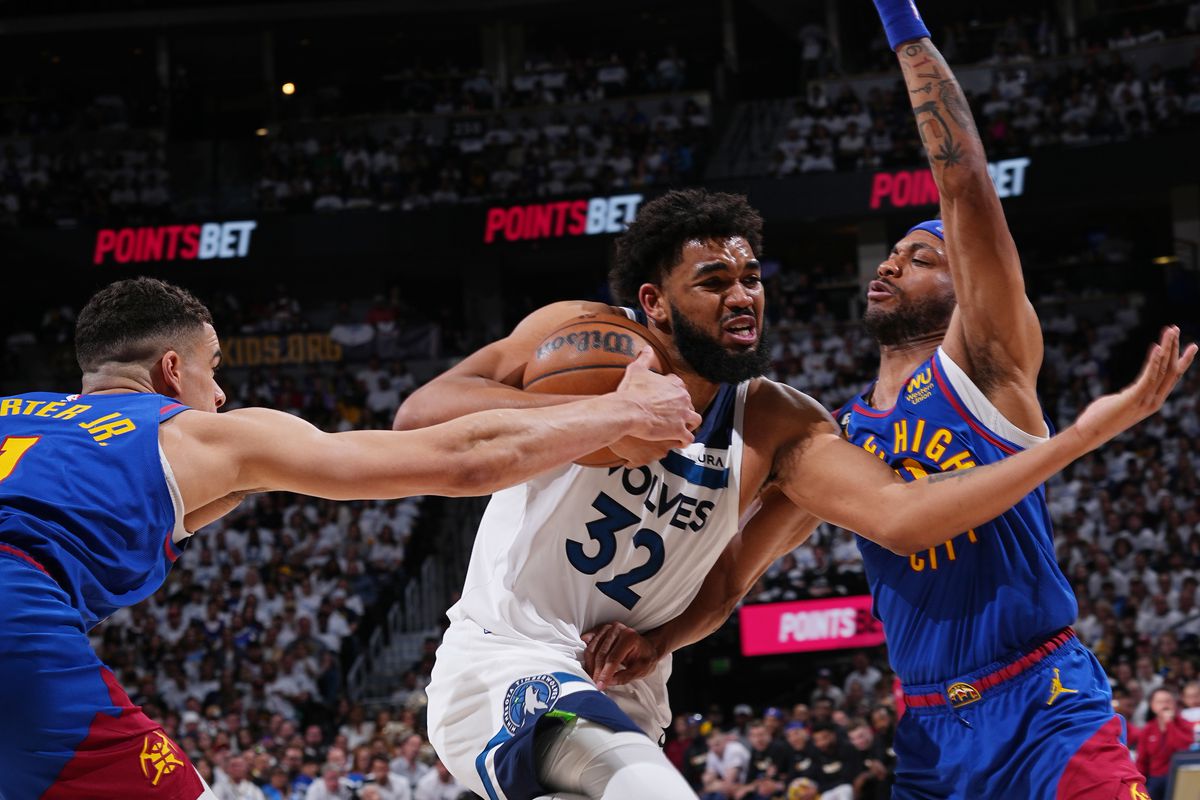 Los Nuggets humillaron a los Timberwolves en el primero de la serie