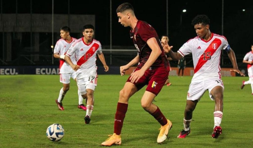 Alejandro Cichero Jr., delantero de la sub 17 de Venezuela. Foto: Conmebol.