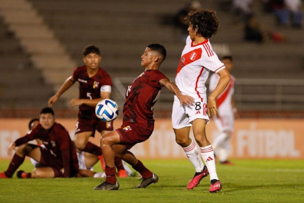 Venezuela logró cinco puntos en la fase de grupos del Sudamericano sub 17. Foto: Conmebol.