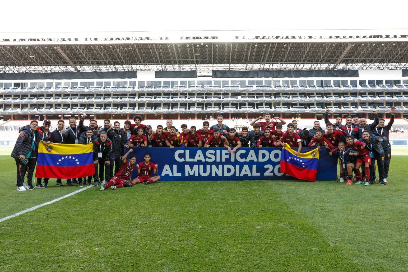 Venezuela se une a Ecuador, Brasil y Argentina como los representantes de Conmebol en el Mundial sub 17 de 2023. Foto: Conmebol.