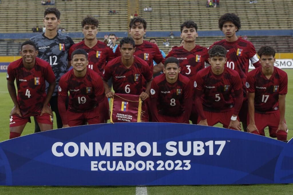 Venezuela antes del compromiso del Hexagonal final ante Brasil. Foto: Conmebol.