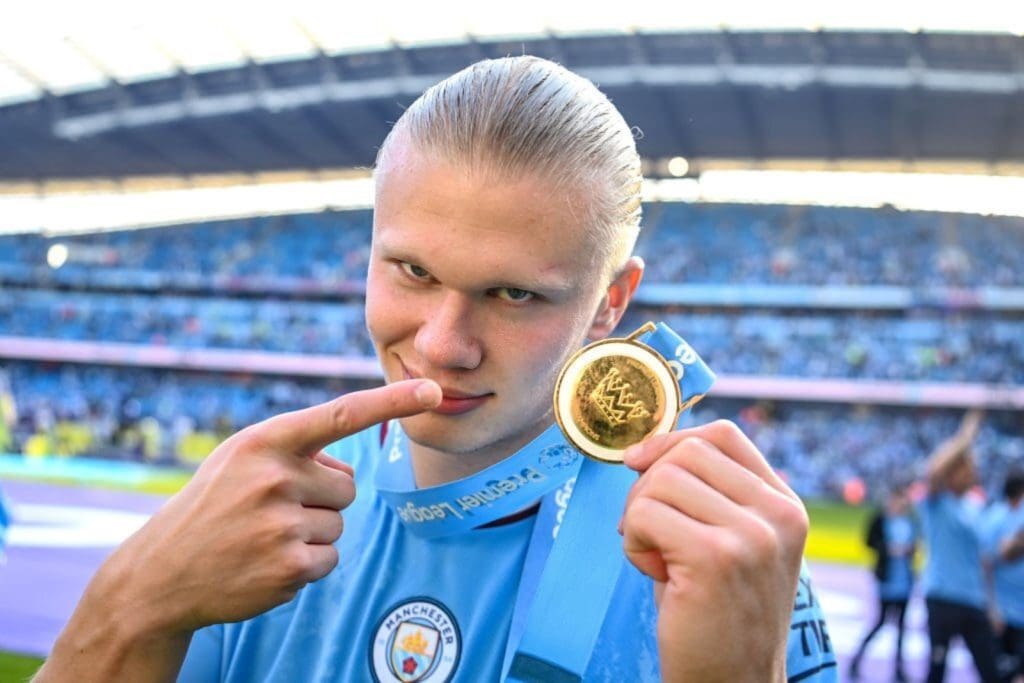 Erling Haaland, líder goleador del Manchester City.