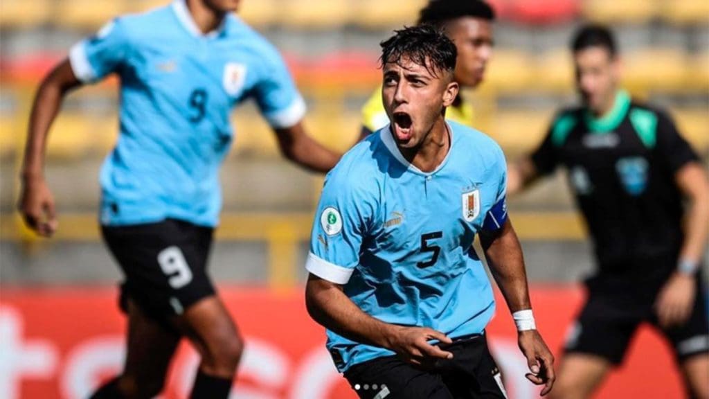 Fabricio Díaz, capitán de Uruguay en el Mundial sub 20