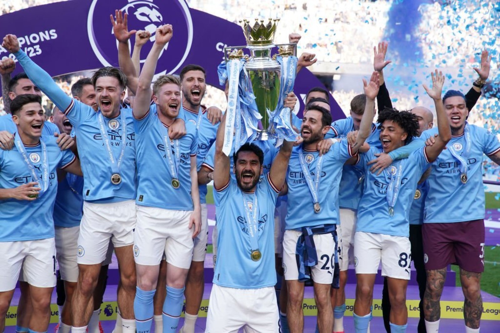 Manchester City logró su quinto título de la Premier League en las últimas seis ediciones.