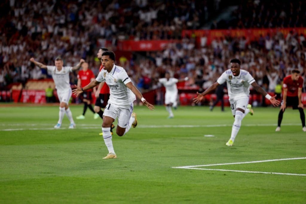 Rodrygo anotó los dos goles del Real Madrid en la final de Copa del Rey ante Osasuna.