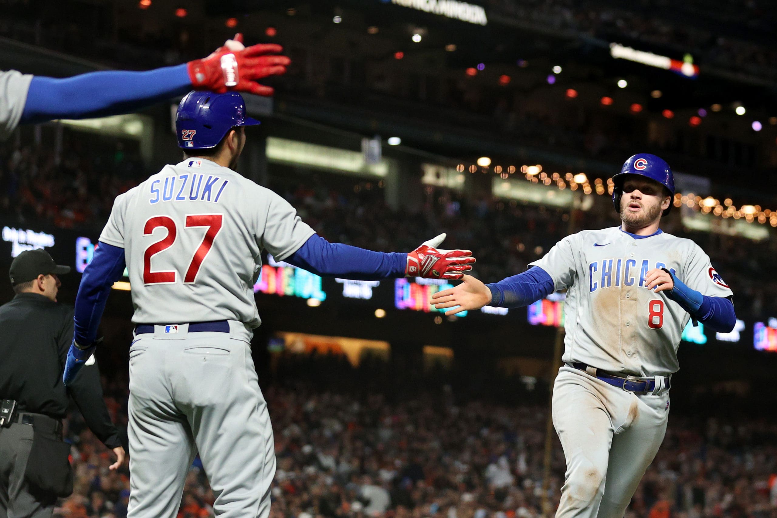 Chicago Cubs se adueñan de la primera noche de la serie contra Los Giants de San Francisco