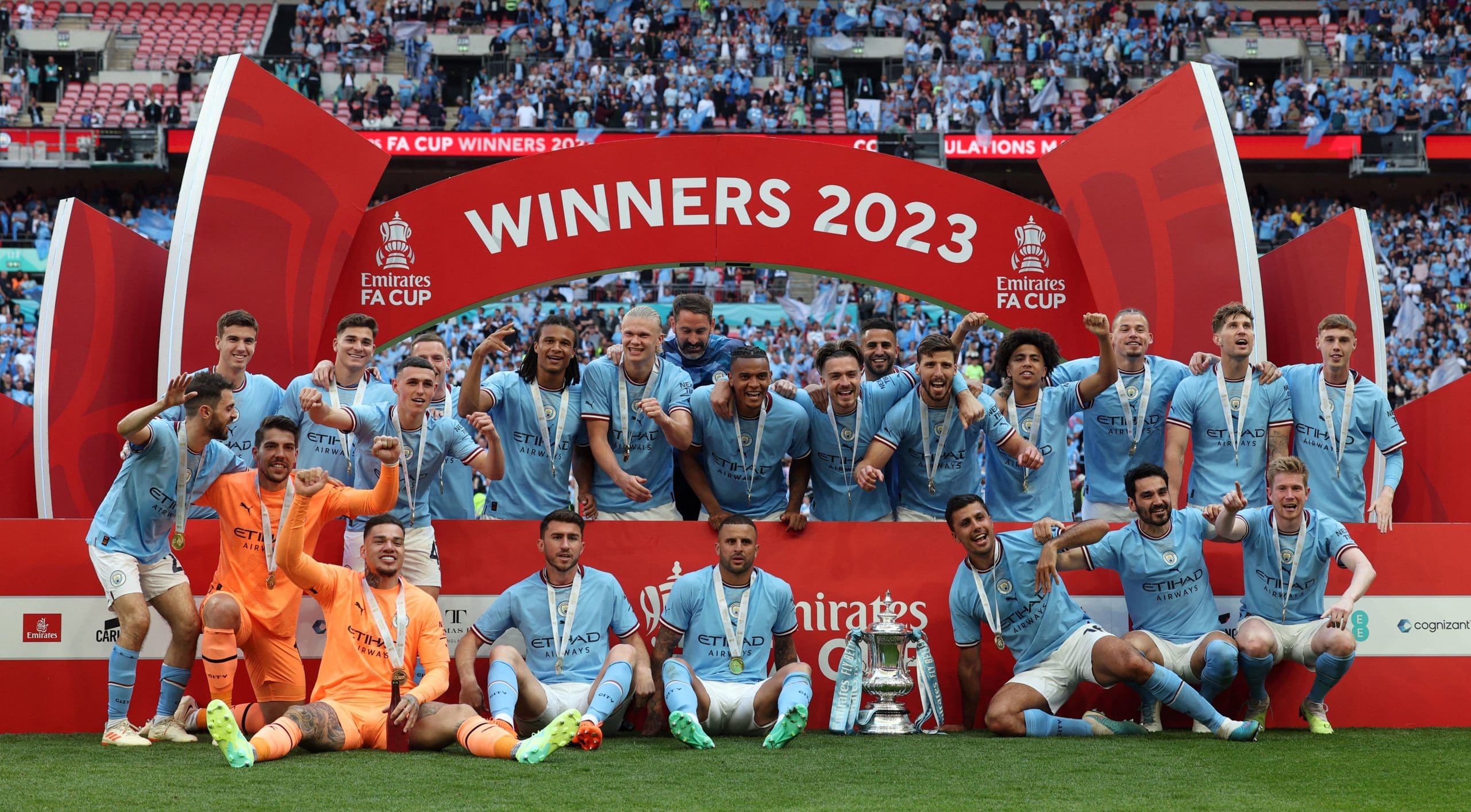 Manchester es azul: El City vence al United y es campeón de la FA Cup