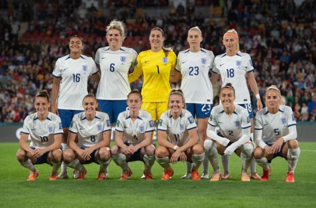 Inglaterra antes de su partido contra Haití, por el comienzo del Mundial femenino de Australia y Nueva Zelanda.